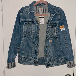 Carhartt rugged flex denim jacket.